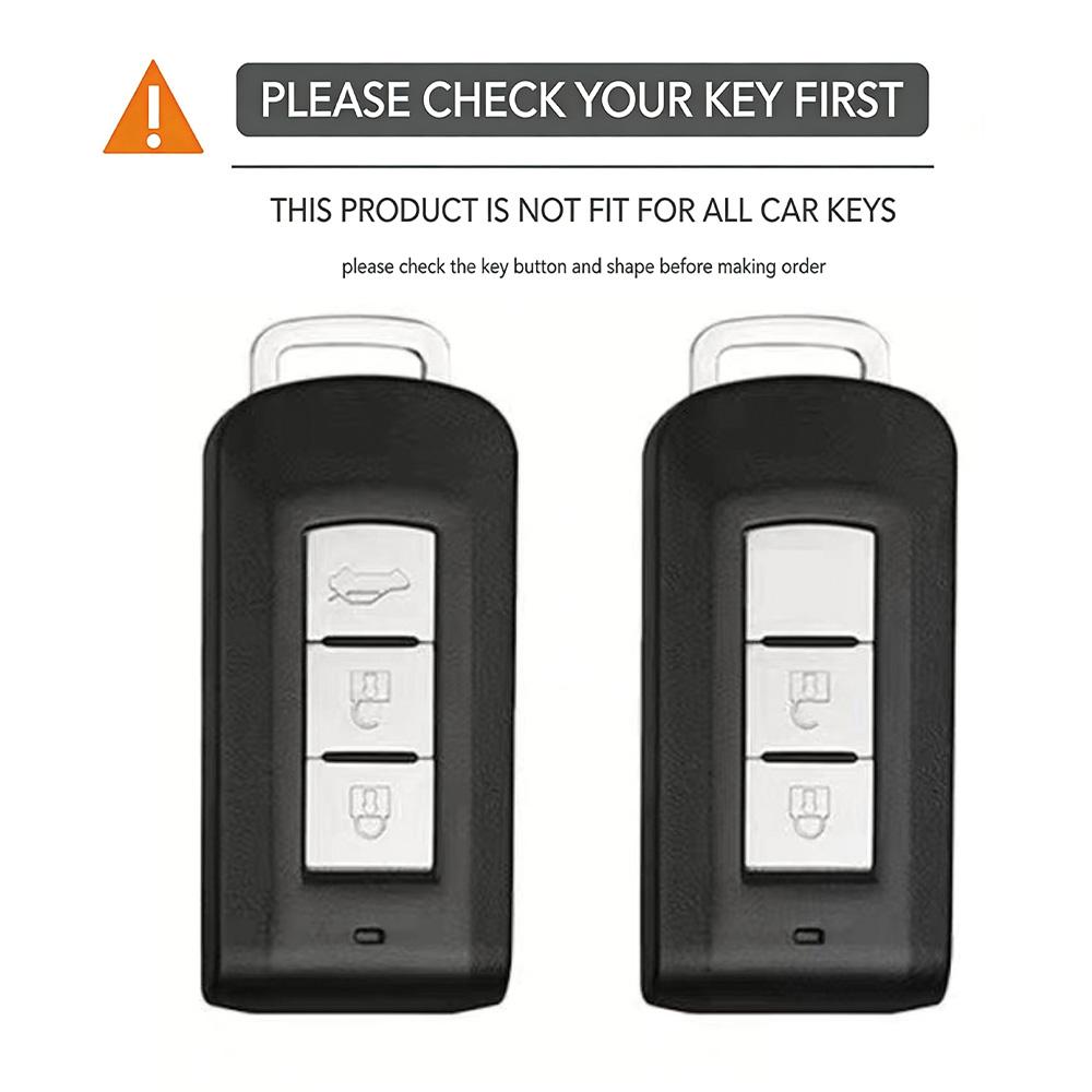 2/3Buttons For Mitsubishi Xpander Outlander Asx Pajero Eclipse Cross Montero Silicone Key Cover Remote Car Key Case Cover Shell