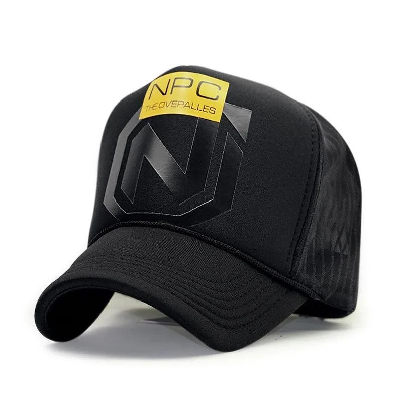 Adult Summer Mesh Trucker Caps Men Hip Hop Punk Rock Snapback Hat Big Head Man Plus Size Baseball Cap 55-60cm 60-63cm
