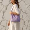 Women Crochet Shoulder Bag Lightweight Solid Color Mesh Handbag Fashionable Beach Bag Daily Commuting