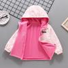 Girls' Double-Sided Softshell Fleece Jacket - Spring/Fall 2026, Plus Velvet Windbreaker.