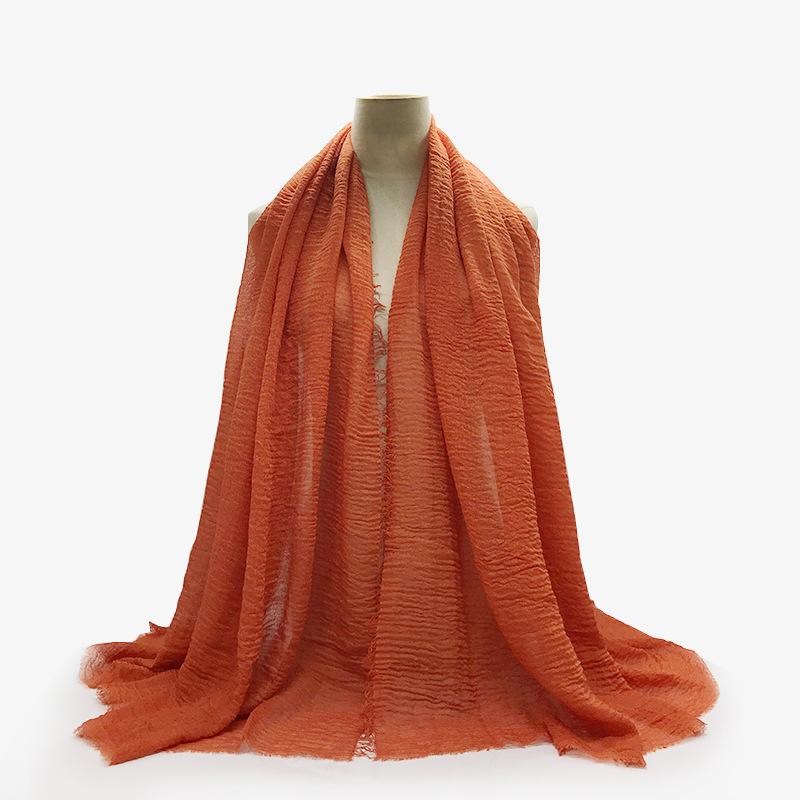 Women Cotton Linen Scarf Summer Girl Solid Color Sunscreen Thin Scarves Soft Shawl Foulard Viscose Spring Female Wrap Shawls New