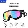 Adult Large Frame HD Anti-Fog Waterproof Swim Goggles for Diving and Swimming