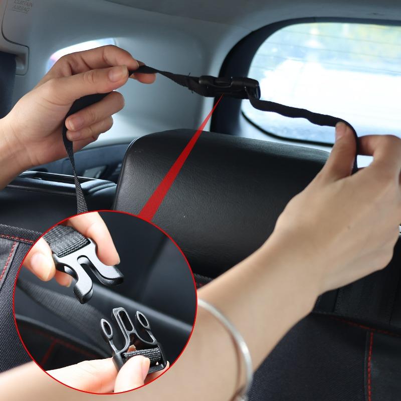 Car Seat Protector Cover Waterproof Anti-Scratch Stain Resistant with Storage Pockets Car Interior for Child Baby Pet Non-Slip