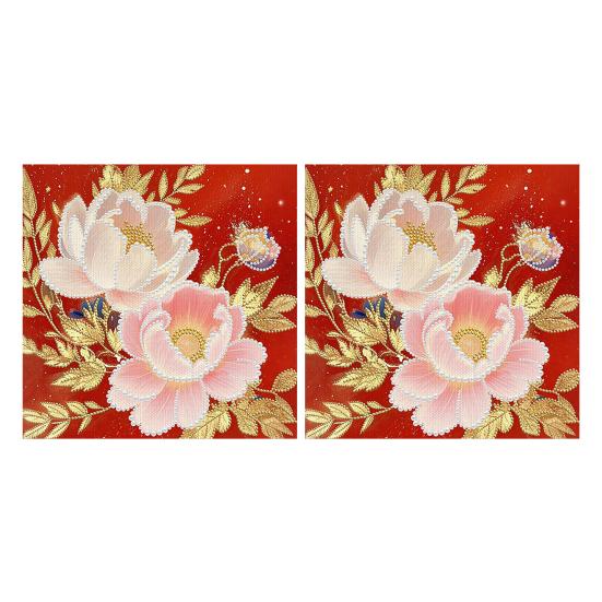 Gör-det-själv pärlmålningskit för vuxna nybörjare 3D pärlkonst pysselkit Plastpärlor Förtryckt duk Verktyg för heminredning Välkomstpresent