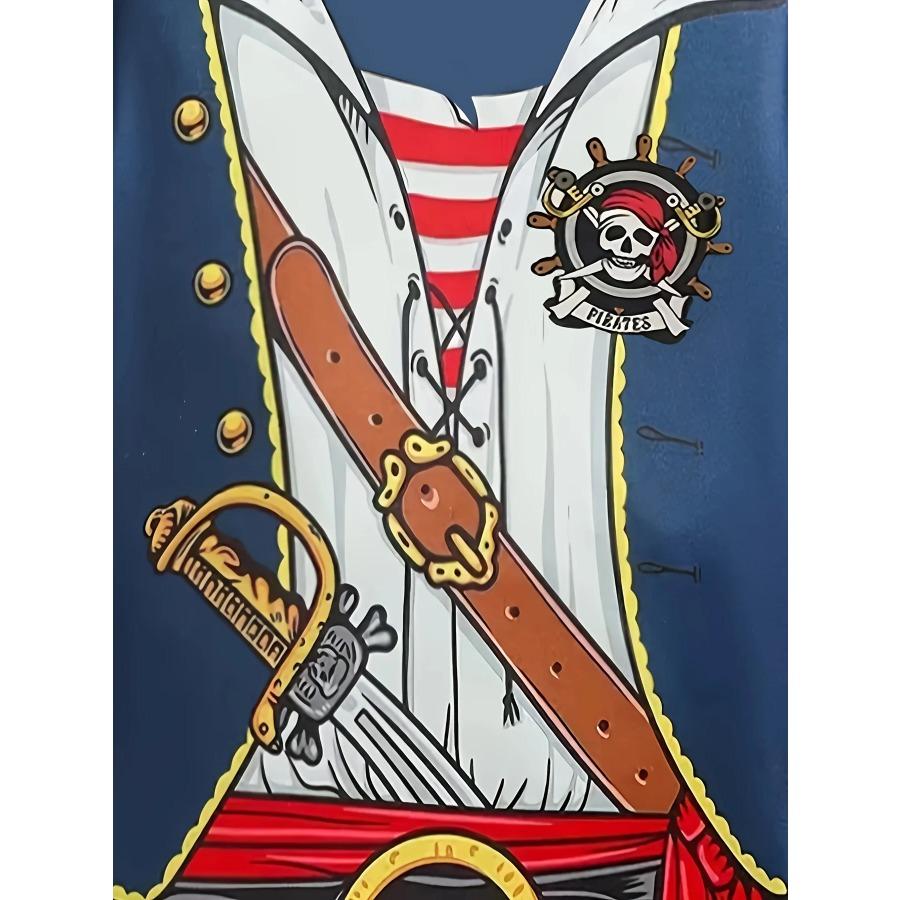 Pirate 3D Printed Kids T-shirt Top for Boys and Girls Summer Fashion Short Sleeved T-shirt Men Street Comfortable T-shirt