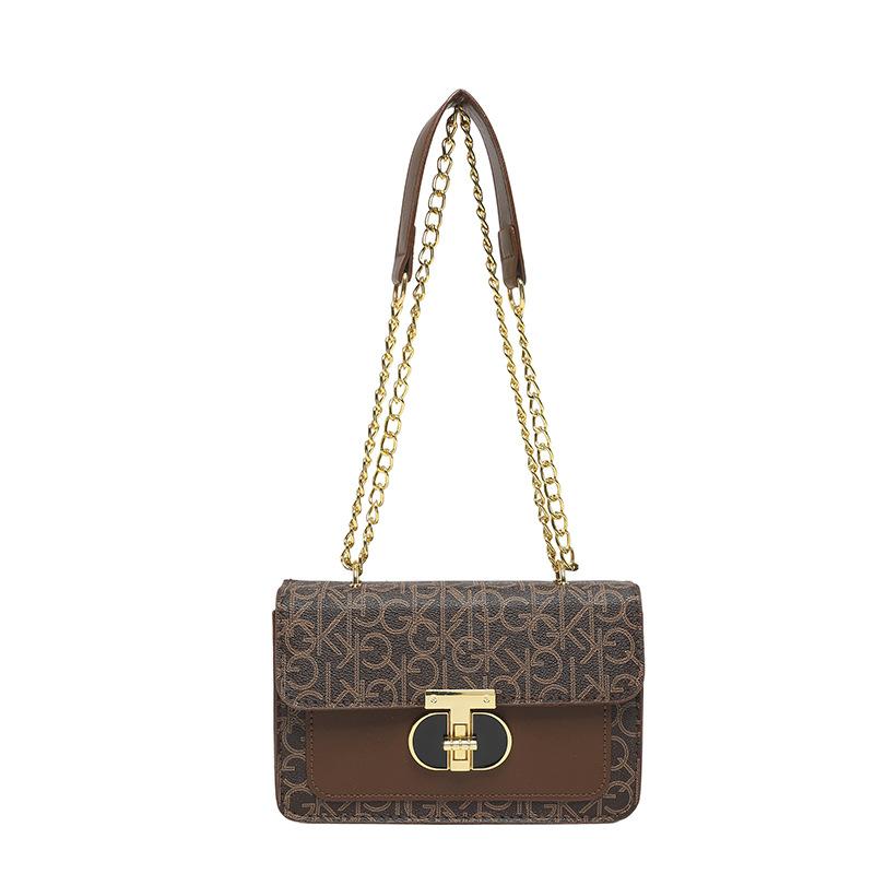 Retro-Umhängetasche für Damen, klein, ideal für den Berufsverkehr; vielseitige Schultertasche, kleine quadratische Tasche für Damen im Frühlingstrend.