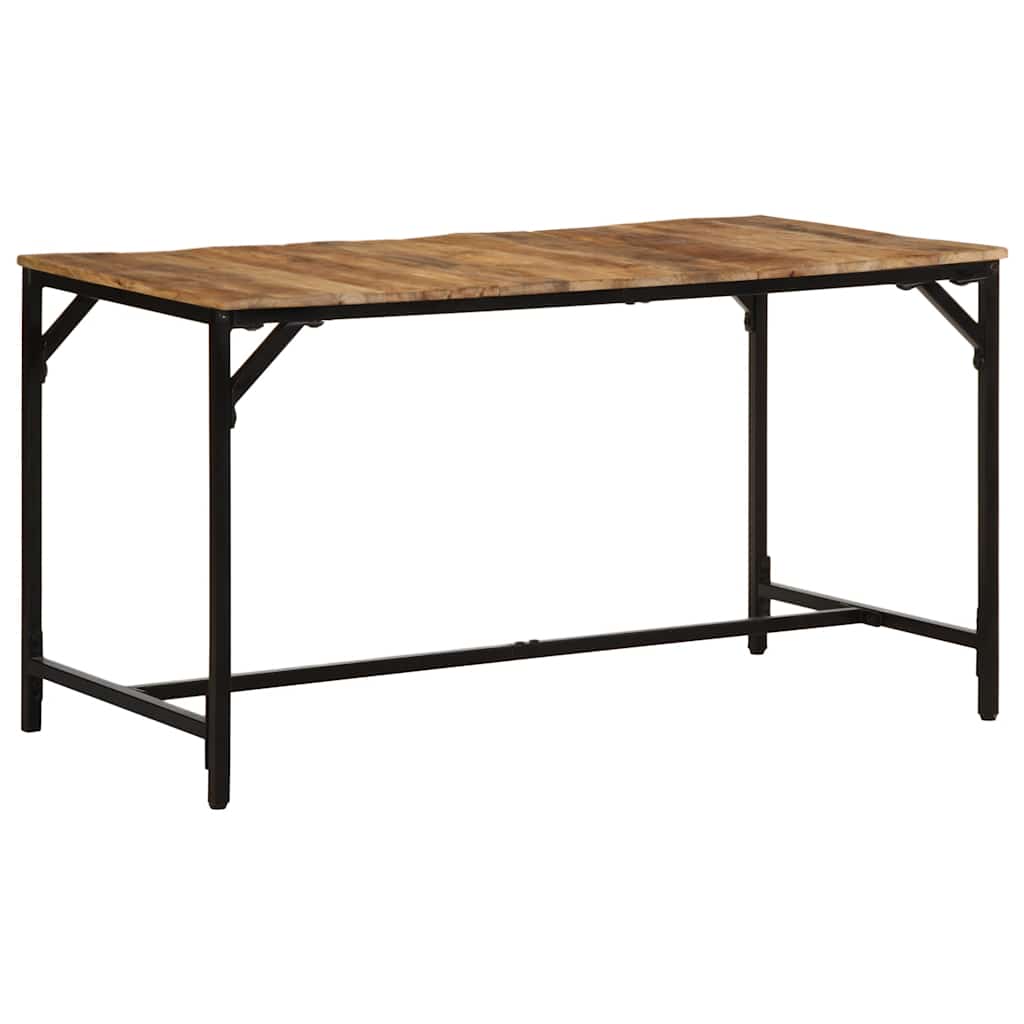 Dining Table 140 X 70 X 75 Cm Rough Solid Mango Wood