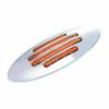 Truck Trailer Side Marker Light 24LED Oval Chrome Base 12V Reverse Singnal Lamp RV Motorhome Van LED Clearance For Truck Bulbs 7