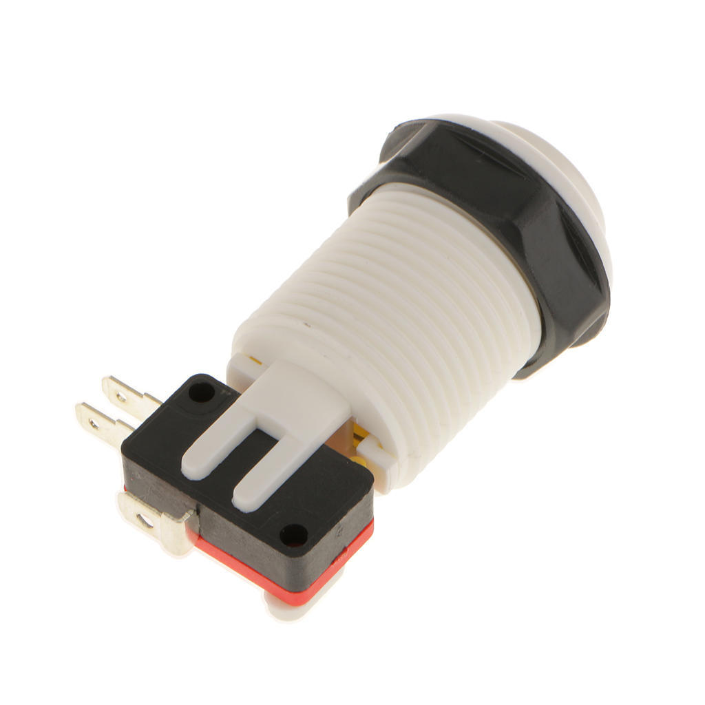 Long Length Arcade Game Push Button For Multicade Jamma White