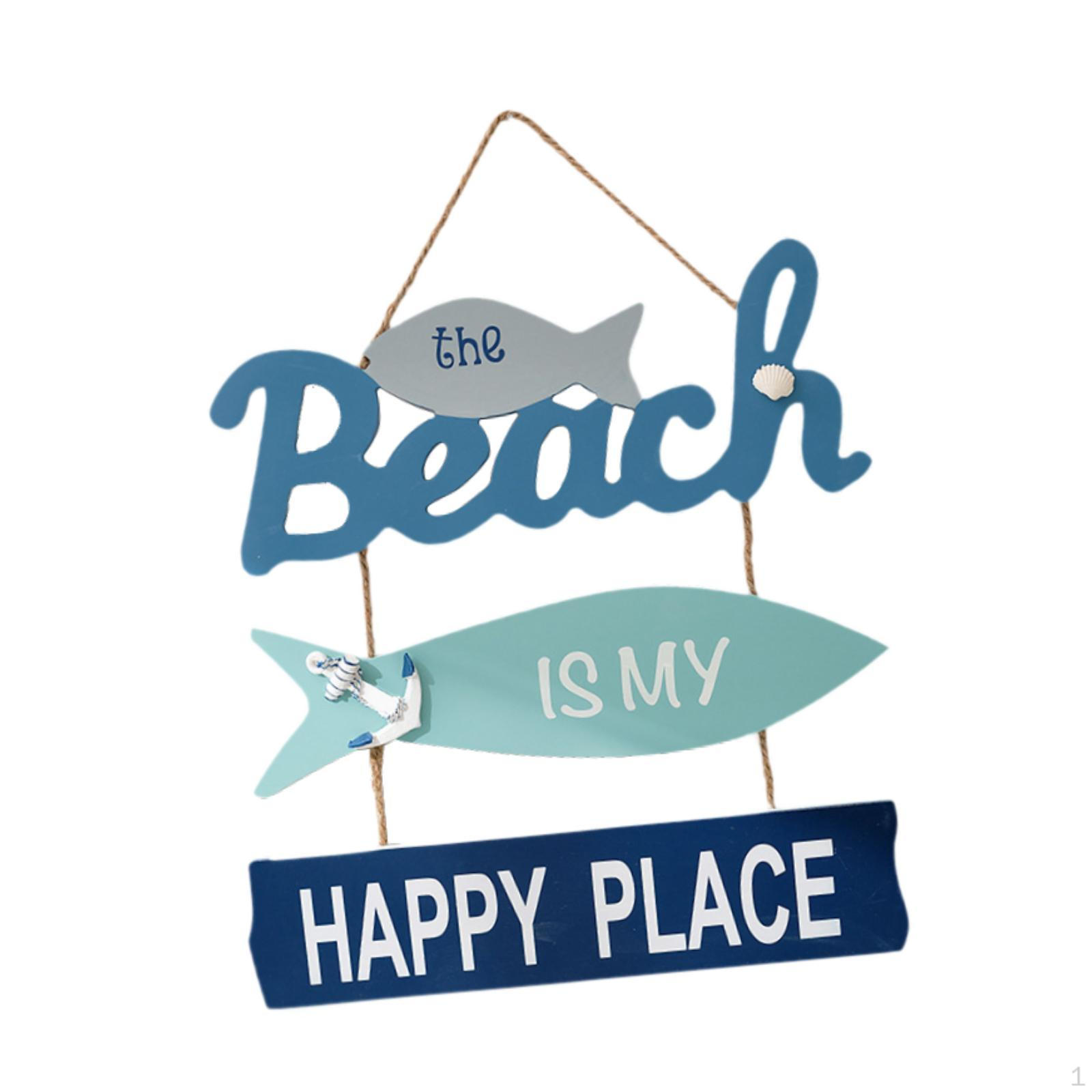 

Знак приветствия в пляжной тематике Летняя дверь Прибрежный дом Ресторан Вход Печатные деревянные брусья Стена