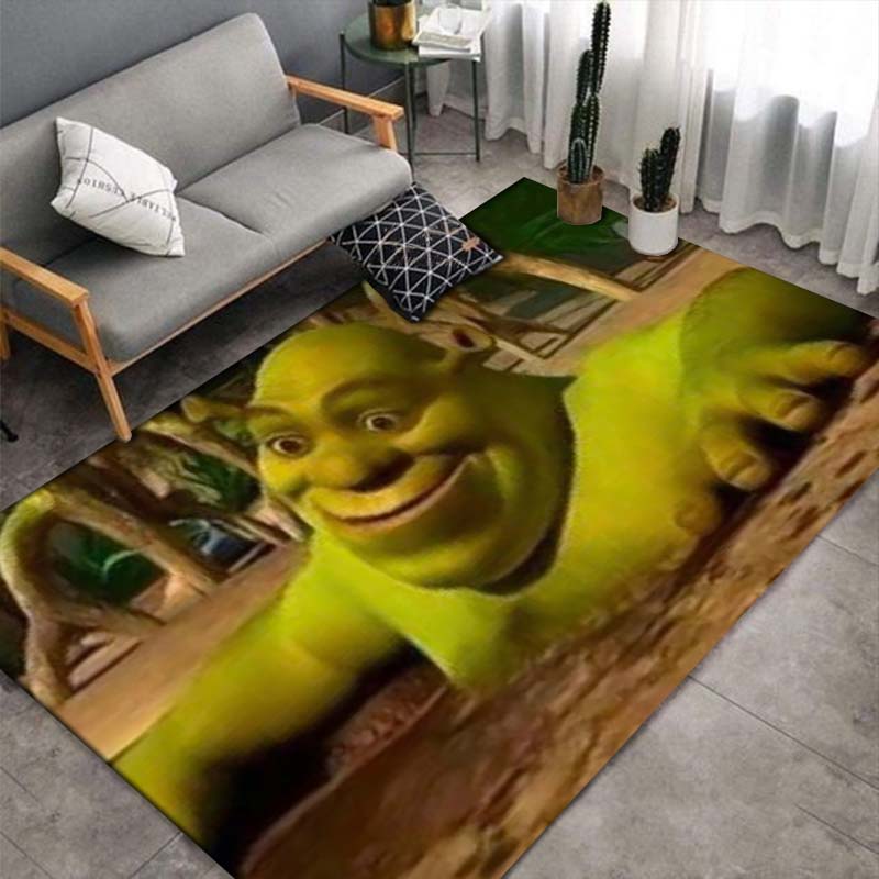 Shrek Selfie-Kamera Oger Anti-Rutsch-Teppich Cartoon Anime Bodenmatte Kinderzimmer Wohnzimmer Dekor Teppich Geschenk Für Filmfan