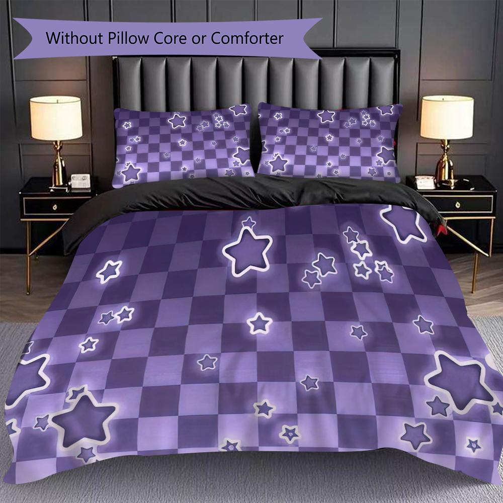 1PC Halloween theme pattern Bedding Quilt Set Quilt Cover Pillowcase Home Decoration Birthday Gift (1 * duvet cover + 2 * pillowcase, without core)