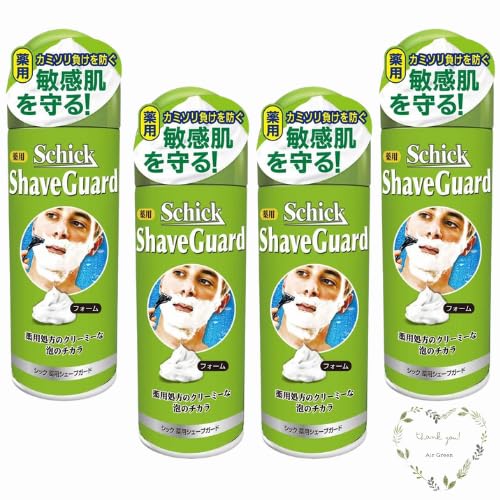 

Купить набор Schick Medicated Shave Guard Razor Shaving Green, набор пены для бритья 200 г Air Green Original, в комплект входит благодарственная открытка [4 шт.] Для мужчин (х 4)