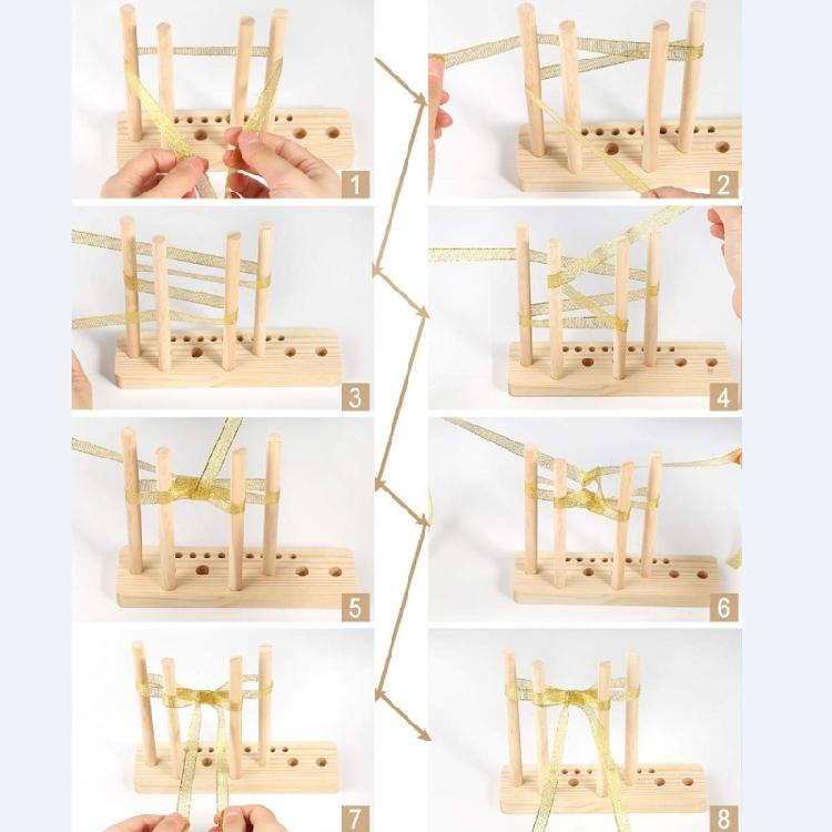 Wooden Maker Tool for Making Bows DIY Crafts Halloween Christmas Party