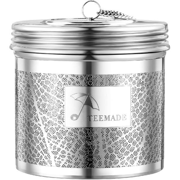 Extra Large Tea Infuser for Loose Tea & Spice Infuser for Cooking,304 Stainless Steel Tea Filters,Extra Fine Mesh Tea Strainers for Black Tea,Iced