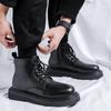 Martin boots men's British style summer breathable locomotive handsome tooling Chelsea boots ins trendy short boots 59332-R