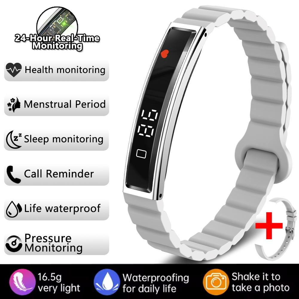 New Sports Smart Bracelet Women Men Heart Rate Sleep Monitoring Women's Health Watch IP68 Waterproof Smart Watch For Android