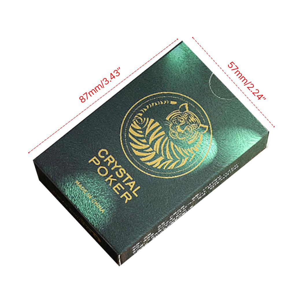 Waterproof PVC Playing Card Plastic Poker Card Clear Table Game Card Portable Small Poker Card Easy To Clean
