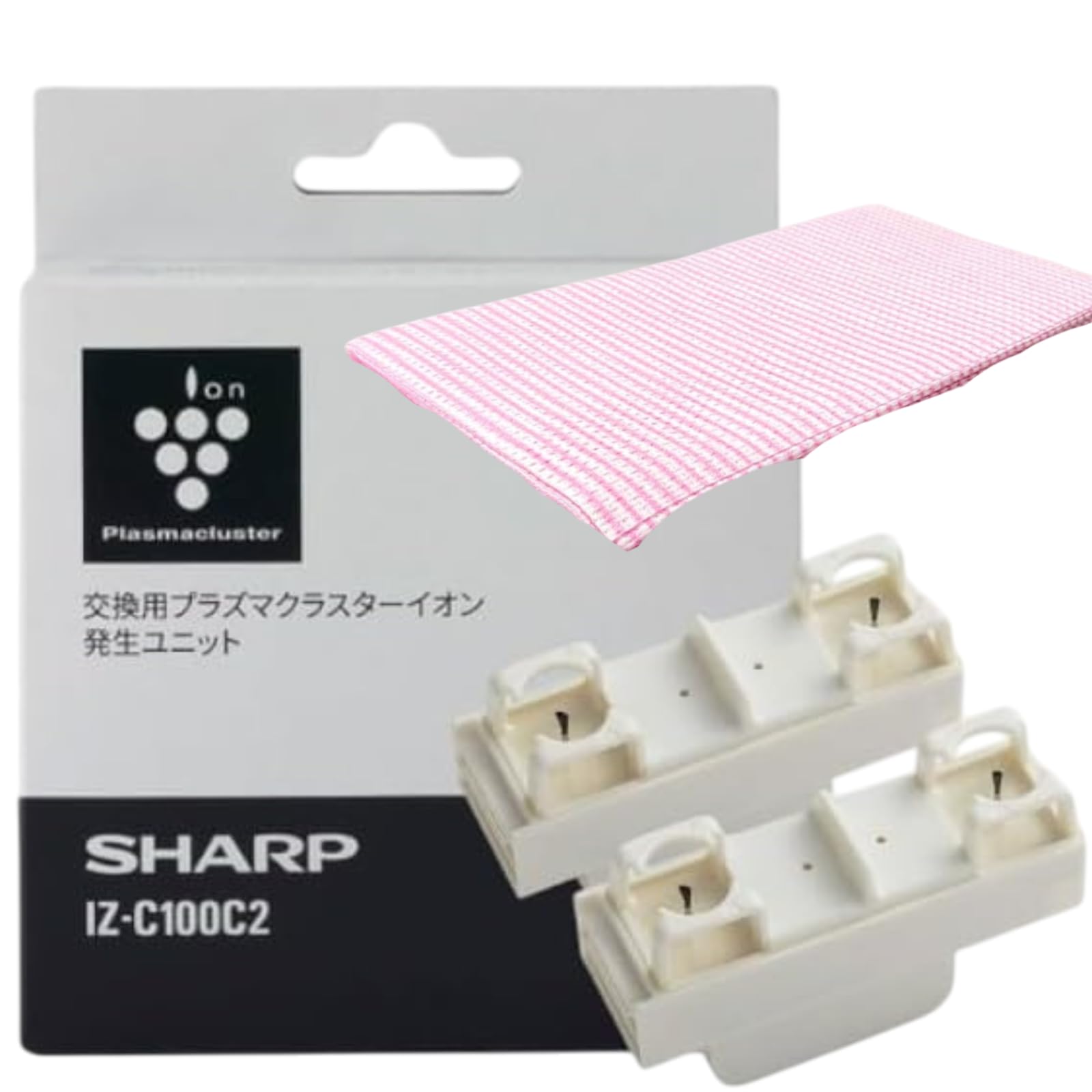 

Plasmacluster Replacement Ion Cartridge Air Purifier Ion Generation Unit Trial Kitchen Cloth Set [Genuine product] IZ-C100C2 (2 pieces) + білий