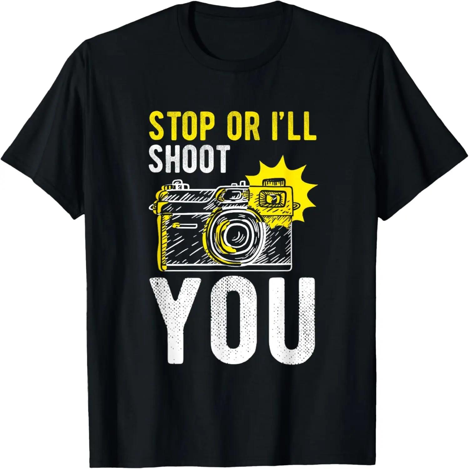 Funny Photography Art For Men Women Camera Gag Photographer T-Shirt S