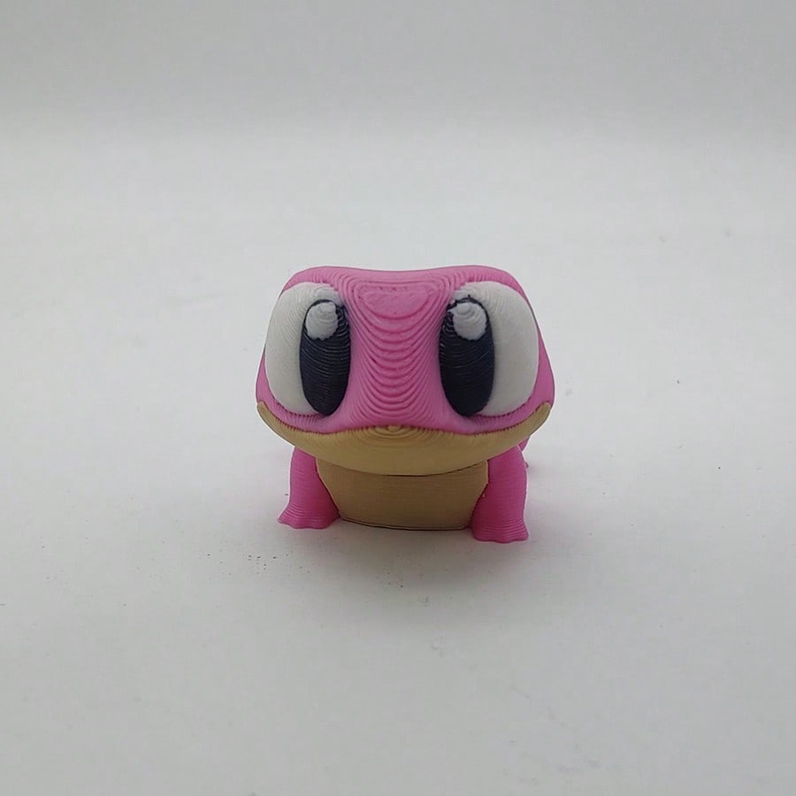 

1 шт. 3D-печатная фигурка геккона с динамическими суставами, милая новинка, модель животного, игрушка, домашний декор, подарок на день рождения/Рождество/Хэллоуин, идеальный подарок Gecko Frog-pink разноцветный