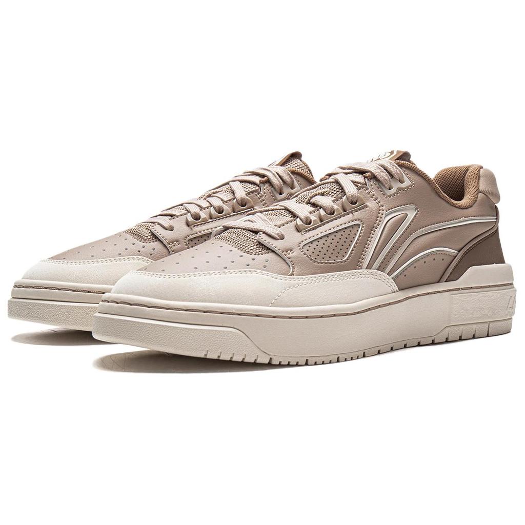 Li Ning Badfive Rookie 2 Einfach Bequem Langlebig Atmungsaktiv Niedrige Basketballschuhe Unisex Sneaker Braun ABCW001-4