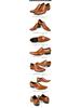 European Style Slim Fit Pointed Toe Full Grain Leather Slip-On Business Shoes