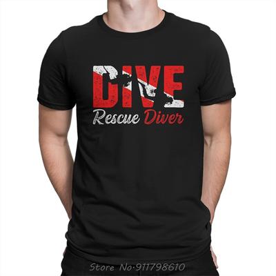 Men T-Shirts Scuba Diving Divers Gift Cool Pure Cotton Diving Shirt O-Neck Oversized Unisex Tshirt Men's Clothing Fitness Tshirt