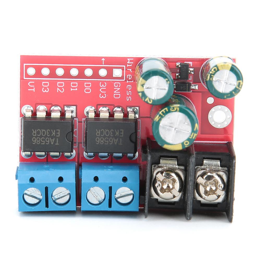 Module de commande de moteur double, 5A   Contrôleur de moteur avec régulation de vitesse PWM pour , Alimentation large 3 14V, Pont en H bidirectionnel, Commande 2 moteurs ou 1 moteur pas à pas M