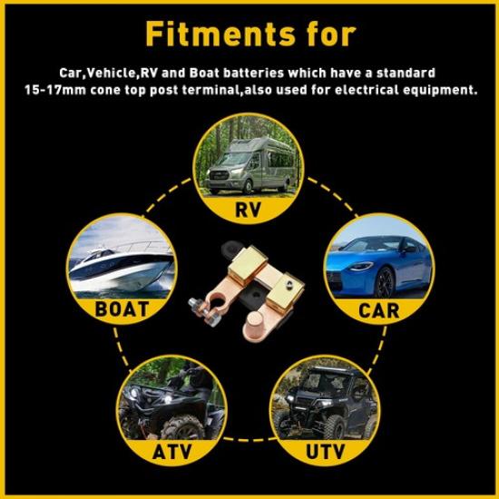 Battery Isolator Disconnect Switch Power Cut Off Kill for Car Vehicle RV Auto