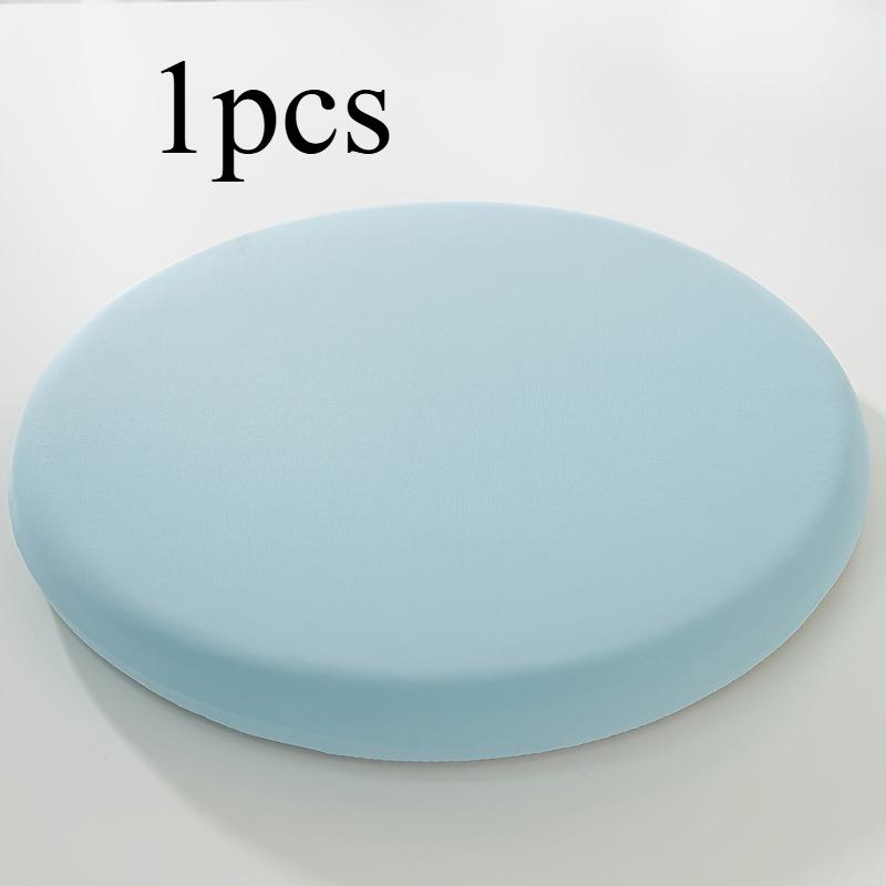 

1/2 шт. Круглая подушка-сиденье из пены с эффектом памяти, подходит для снятия дискомфорта при сидении, медленно восстанавливает форму, съемная и моющаяся 35x35cm синий