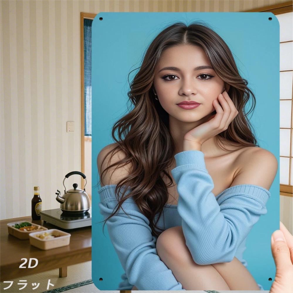 Vintage Metal Wall Decor xin Retro Portrait Sign Modern Home Art JIT 20x30cm(7.8x11.8inch)