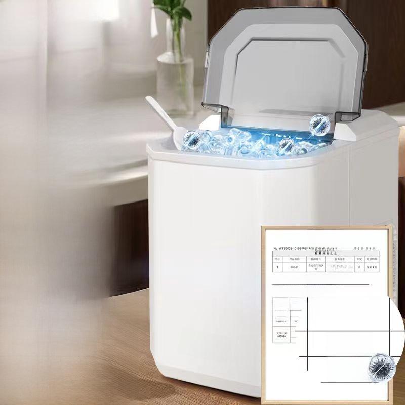Compact 15kg Automatic Ice Maker for Dorms & Outdoor Use - Energy Efficient