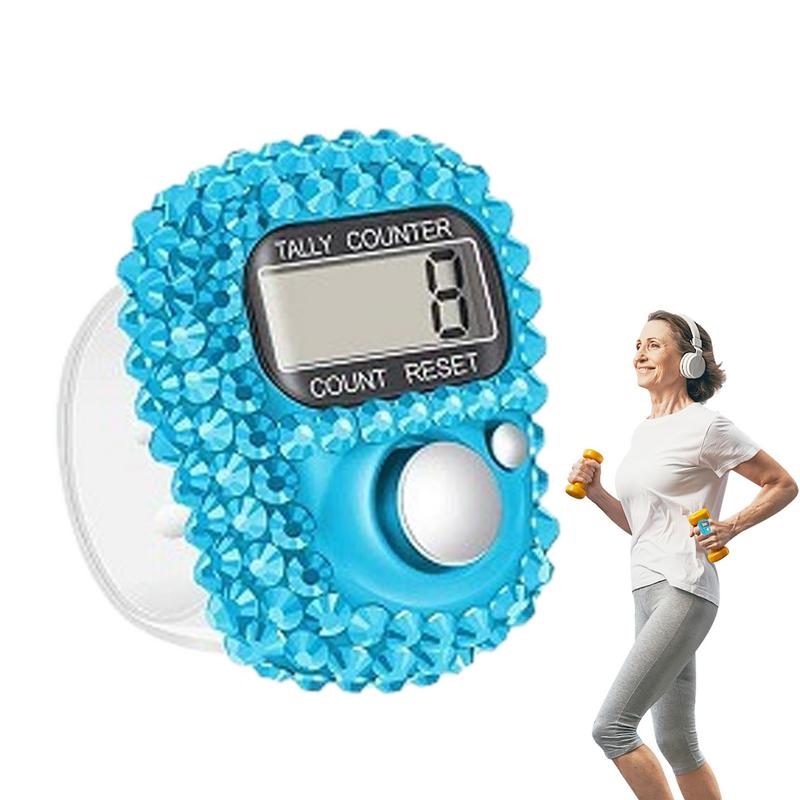 new Electronic Finger Counter Hand Counter Clicker Manual Digital Finger Counter Pitch Counters Mini LCD Display Electronic new