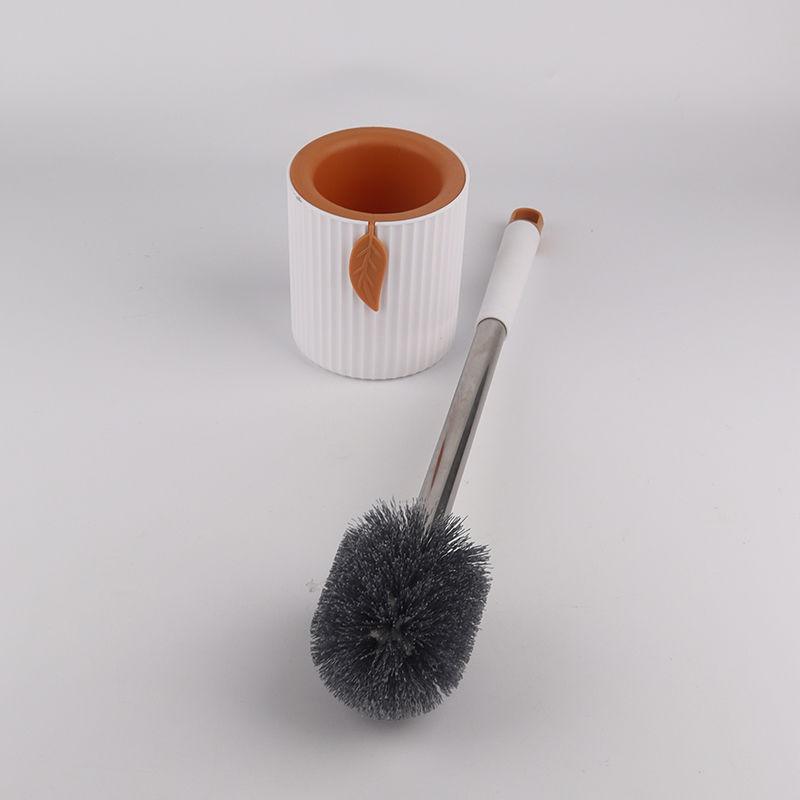 Toilet Brush Set Combination Brush Extended Leaf Double Color Base Set Toilet Dredging Tool