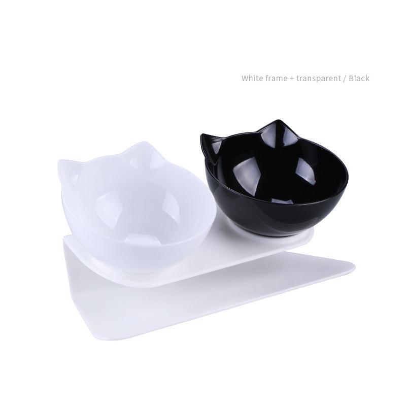 

Нескользящая двойная миска для кошек, миска для собак с подставкой, миска для кормления домашних животных, миска для воды для кошек, миски для корма для собак, кормушка для собак, товары для кормления