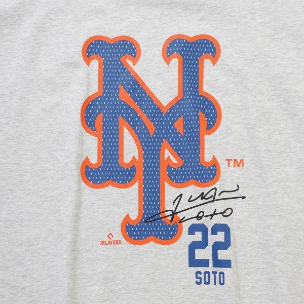 New Era Mlb New York MeTs Player SignaTure T shirT heaTher Gray 15147524