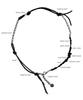 Runds 360 Karen Silver Black Mix Necklace