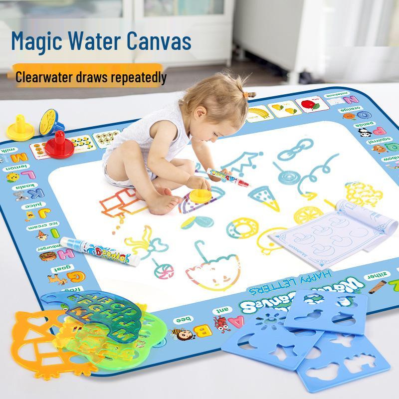 Magic Water Canvas: Children's Educational Drawing & Doodle Mat Easel