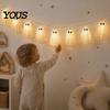 Easy Hanging Ghost String Garland 6.6FT Halloween Light Up Garland, Lace LED Fairy Light, Cozy Autumn Home Decorations Spooky Bunting Banner
