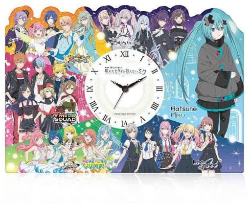 Sega Lucky Lottery Movie: Broken World and Unable To Sing Miku A Prize Acrylic Clock