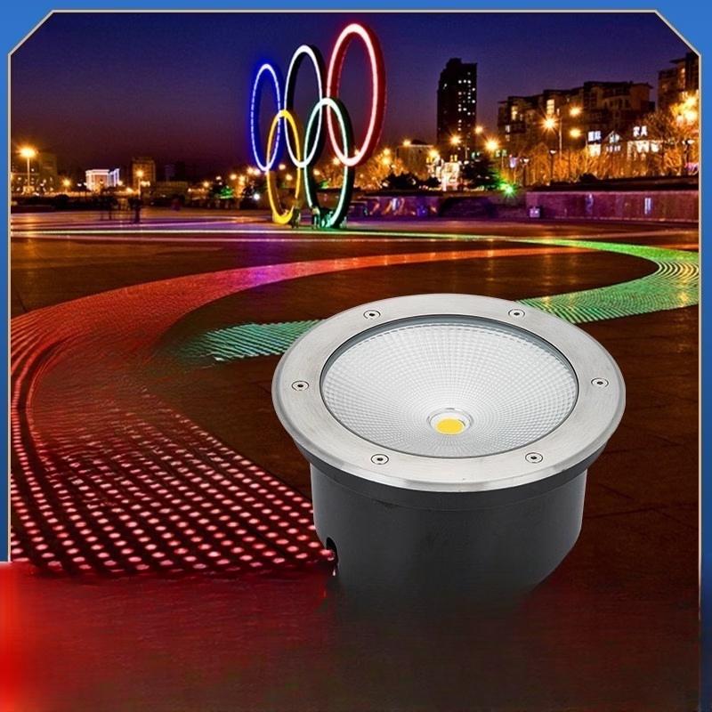 Mengpao 50W COB LED Round Stainless Steel Ground Light