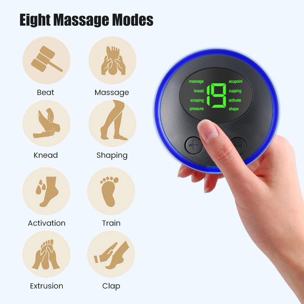 Portable EMS Neck Massager 8 Modes Mini Shoulder Cervical Massage Pain Relief Muscle Stimulator Relaxation