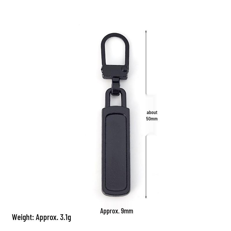 Detachable Metal Zipper Pull Tab Accessory for Bags, Shoes, and Clothes Repair