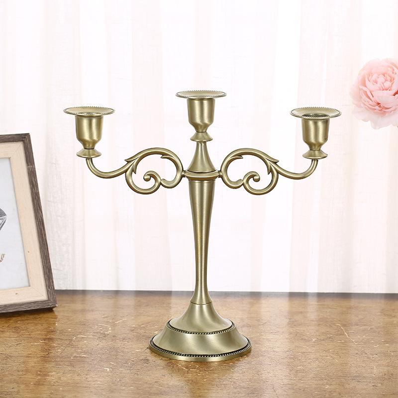 High-quality Modern, Durable and Luxurious 3-5-arm Iron Candle Holder Bracket Wedding Christmas Party Decoration