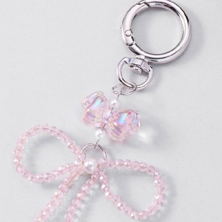 Butterfly Bows Keyring Stylish Bowknot Shaped Keychain Accessory for Women Daily Wear Elegant Backpack Decoration