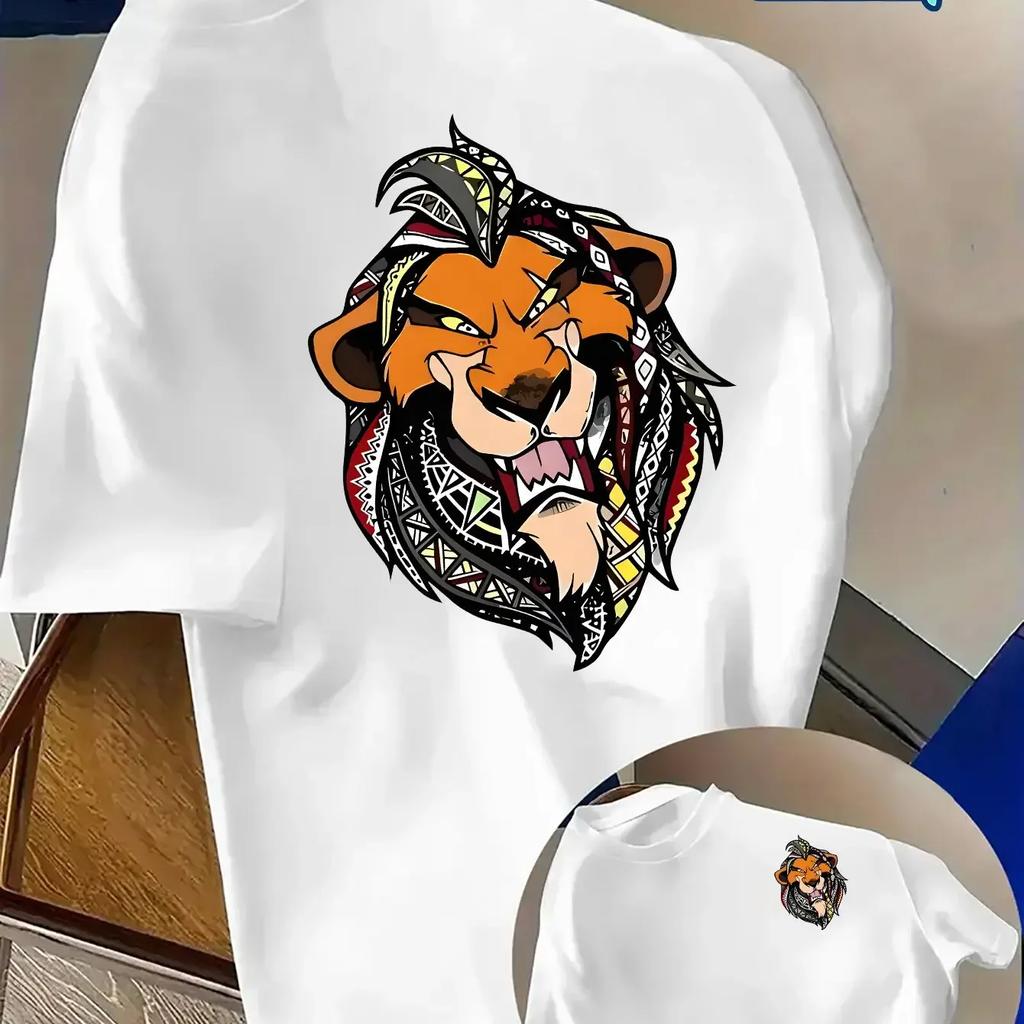 Simba Lion King Men's Kids T-Shirt Daily Leisureand Theme Activities Wear Unisex Cotton Short S