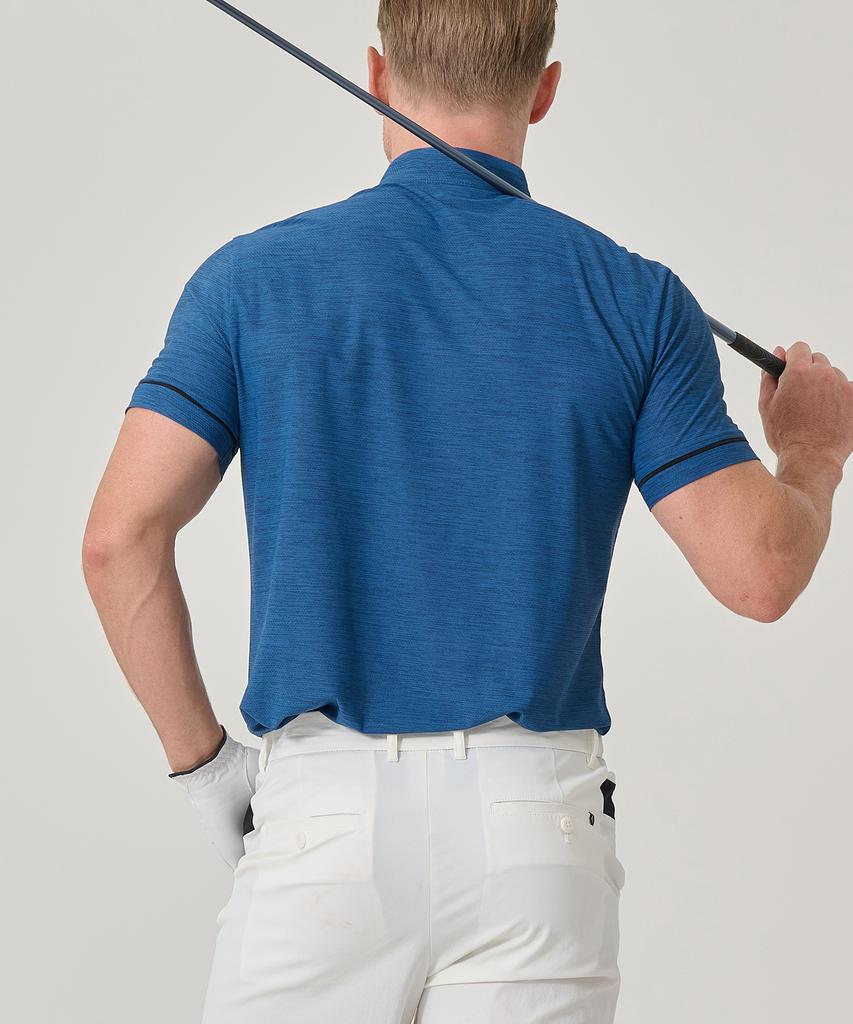 BILTMORE Men'S Golf Cation Jacquard Short Sleeve T-Shirt