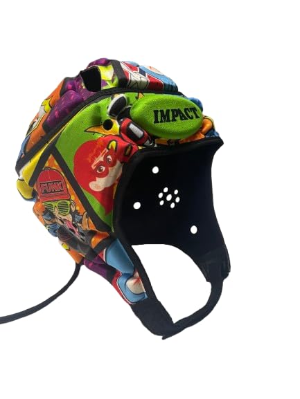 IMPACT V2 Premium Vented Funky [Reprint Edition] [WR Approved/Made In Australia] Headgear - Reprint Design, Lightweight, Breathable, Shock Absorbing,