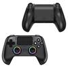 PS4 Wireless Bluetooth Game Controller with Hall Effect Triggers, Magnetic Faceplate, RGB Lights, Dual Vibration, and Six-Axis Gyroscope.